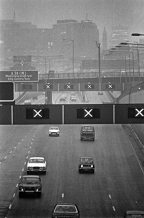 Aston Expressway and Birmingham city centre  (1973)