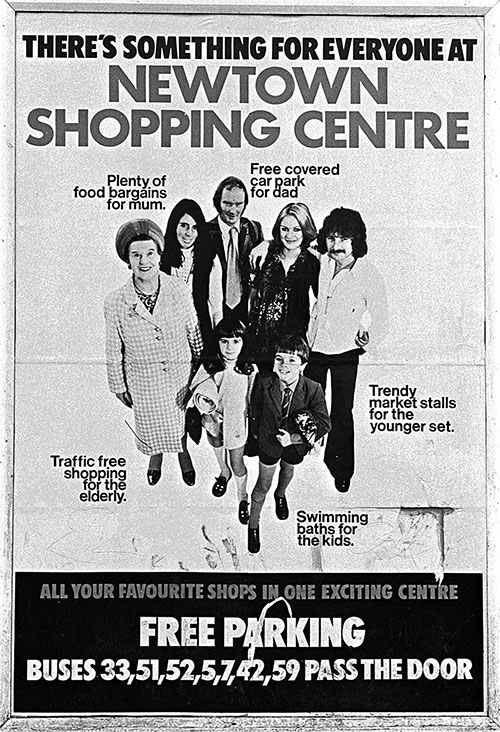 Poster advertising a new shopping centre Birmingham  (1975)