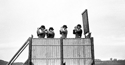 Stewards at a point to point meeting Herefordshire  (1967)