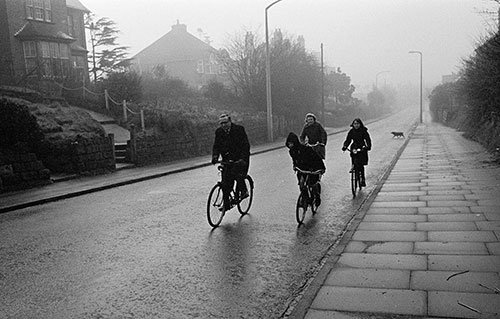 Riding home from church, Bromsgrove Worcs  (1967)