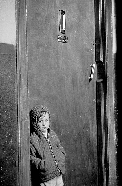 Waiting for her parent to come home,Edinburgh  (1972)