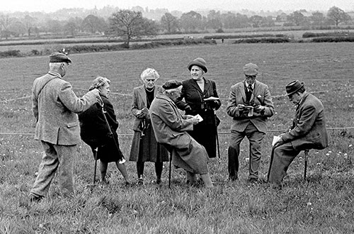 Spectators at a point to point meeting Herefordshire  (1967)